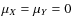 $\mu _{X}=\mu _{Y} = 0$