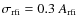 $\sigma _{\rm rfi}=0.3~A_{\rm rfi}$