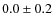 $0.0\pm0.2$