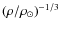 $(\rho /\rho _{\odot })^{-1/3}$