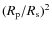 $(R_{\rm p}/R_{\rm s})^2$