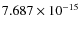 $7.687\times10^{-15}$