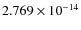 $2.769\times10^{-14}$