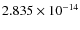$2.835\times10^{-14}$