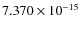 $7.370\times10^{-15}$