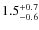 $1.5^{\rm +0.7}_{-0.6}$