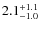 $2.1^{\rm +1.1}_{-1.0}$