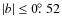$\vert
b\vert\leq 0\hbox{$.\!\!^\circ$\space }52$
