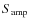 $S_{\rm amp}$