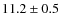 $11.2 \pm 0.5$
