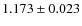 $1.173\pm0.023$