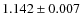 $1.142\pm0.007$