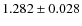 $1.282\pm0.028$