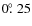 $0\hbox{$.\!\!^\circ$ }25$
