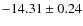$-14.31 \pm 0.24$