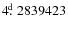 $4\hbox{$.\!\!^{\rm d}$ }2839423$