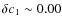 $\delta c_1 \sim 0.00$