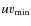 $uv_{{\rm min}}$