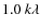 $1.0~k\lambda$