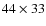 $44\times 33$