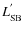 $L_{\rm SB}^{'}$