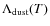 $\Lambda _{\rm dust} (T)$