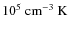 $10^{5}~{\rm cm^{-3}~K}$