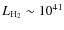 $L_{\rm H_2}\sim10^{41}$