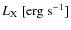 $L_{\rm X}~ \rm [erg~s^{-1}]$