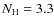 $N_{\rm H} = 3.3$