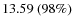 $13.59~(98\%)$