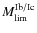 $M_{\rm lim}^{\rm Ib/Ic}$
