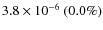 $3.8\times 10^{-6}~(0.0\%)$