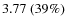 $3.77~(39\%)$