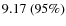 $9.17~(95\%)$
