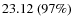 $23.12~(97\%)$