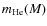 $m_{\rm He}(M)$