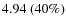 $4.94~(40\%)$