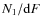 $N_{1}/{\rm d}F$