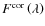 $F^{\rm cor}\left(\lambda\right)$