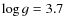 $\log g=3.7$