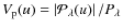$V_{\rm p}(u) = \left\vert{\cal P}_{\lambda}(u)\right\vert / P_{\lambda}$