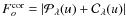 $F_o^{\rm cor} = \left\vert{\cal P}_{\lambda}(u) + {\cal C}_{\lambda}(u)\right\vert$