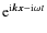 ${\rm e}^{{\rm i}\vec{kx}- {\rm i}\omega t}$