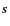 $\vec{s}$