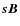 $\vec{sB}$