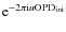 ${\rm e}^{-2\pi {\rm i} u {\rm OPD}_{\rm int}}$