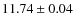 $11.74\pm0.04$