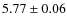 $ 5.77\pm0.06$