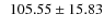 $\ \ 105.55\pm 15.83$